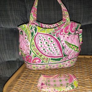 Vera Bradley  Pinwheel style purse and wallet